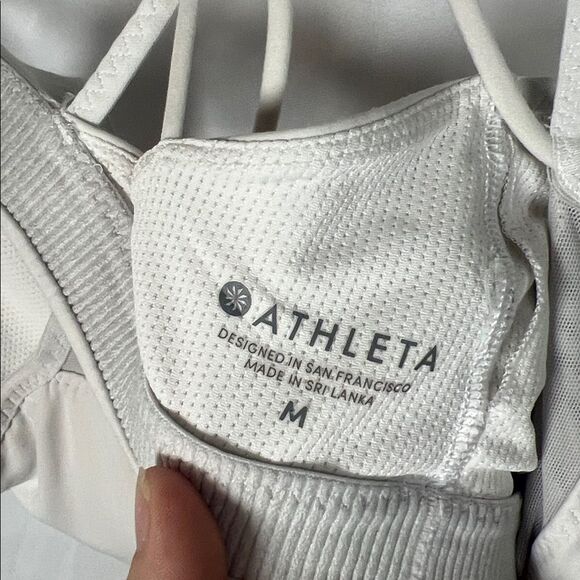 Athleta Powervita Superstrap Bra White M - Picture 6 of 6